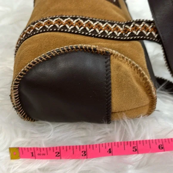 UGG Tan and Brown Mini Bag barrel purse - Picture 10 of 12